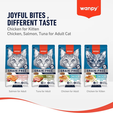 Wanpy - Nourriture pour chats au saumon - 1,5 kg (Adulte)