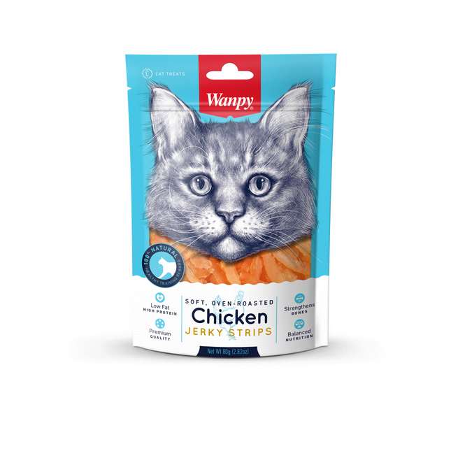 Wanpy - Lanières de poulet séchées tendres