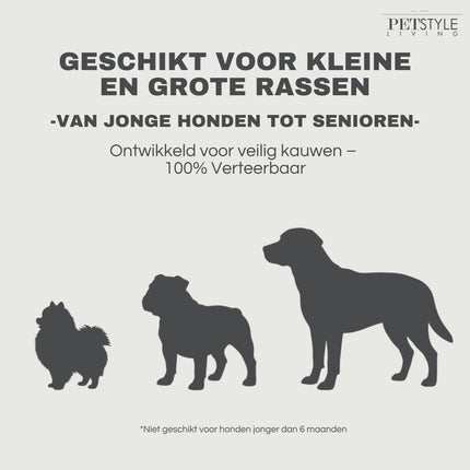 Petstyle Living - Bâtonnets torsadés avec poulet 12,5 cm - 30 pièces