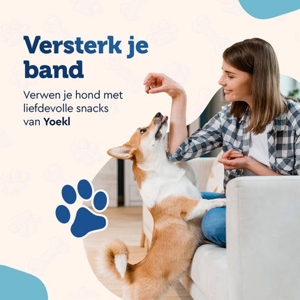 YOEKL - Bâtonnets à mâcher au poulet 20 cm, 6 pièces