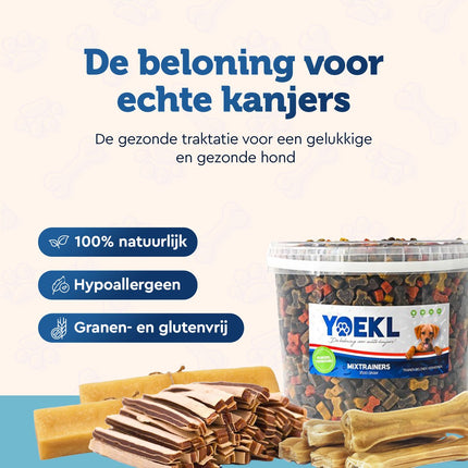 YOEKL - Bâtonnets à mâcher au poulet 20 cm, 6 pièces