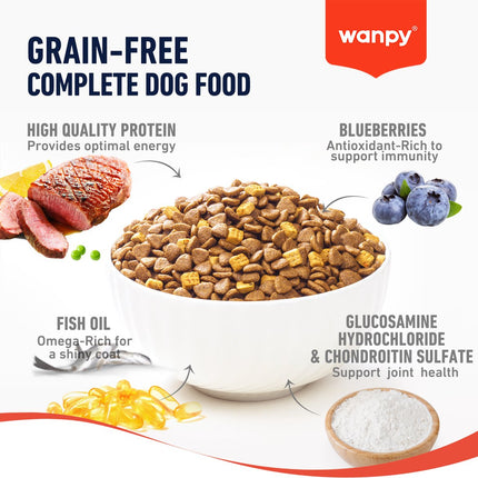 Wanpy - Nourriture pour chien au canard 1,5 kg (adulte)
