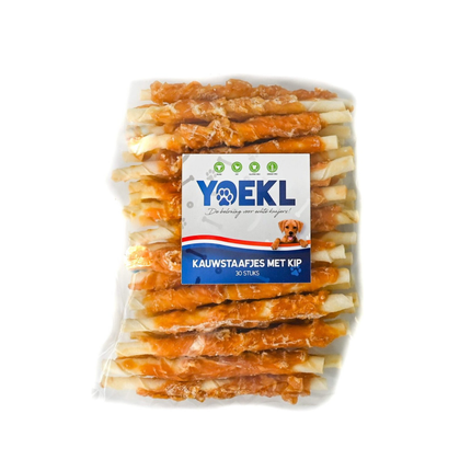 YOEKL - Bâtonnets à mâcher au poulet (30 pièces)