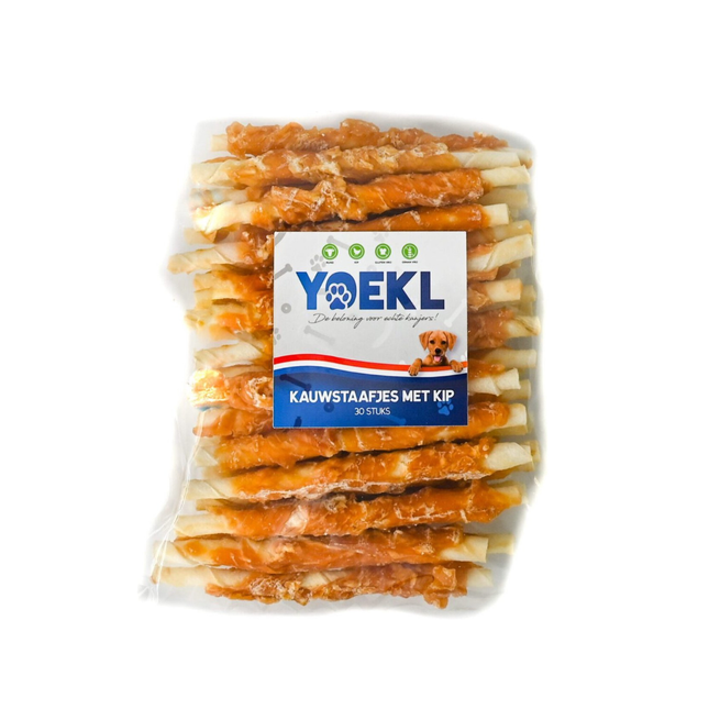YOEKL - Bâtonnets à mâcher au poulet (30 pièces)